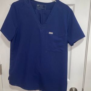 FIGS navy catarina scrub top